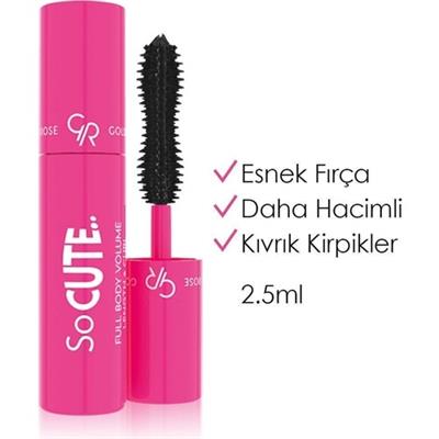 Golden Rose So Cute Full Body Volume Length & Curl Mascara - Black - Mini Maskara - 8691190965853