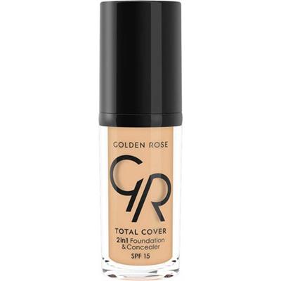Golden Rose Total Cover 2si 1 Arada Fondöten ve Kapatıcı No:23