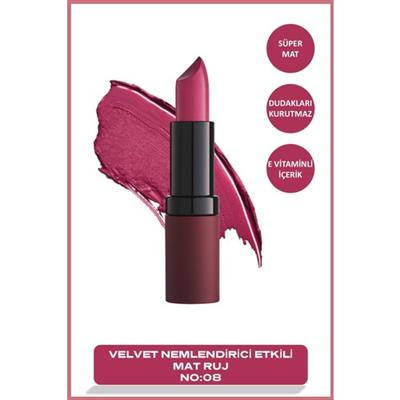 Golden Rose Velvet Matte Lipstick No: 08 Gardenia - Mat Ruj - 8691190466084