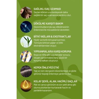 HC Care Bitkisel Saç Bakım Kompleksi 200 ml Saç Uzatıcı Onarıcı Formül Tüm Saç Tiplerine Uygun
