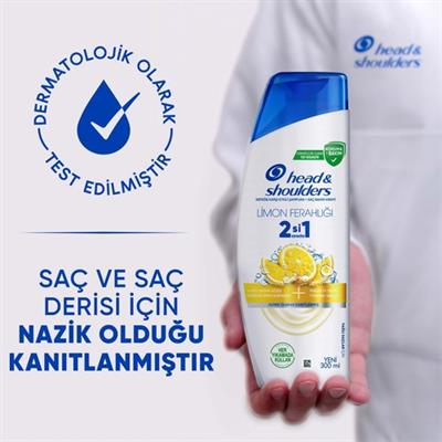 Head&Shoulders Limon Ferahlığı 2si 1 Arada Şampuan 300 ml