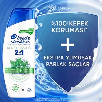 Head&Shoulders Mentol Ferahlığı 2si 1 Arada Şampuan 300 ml