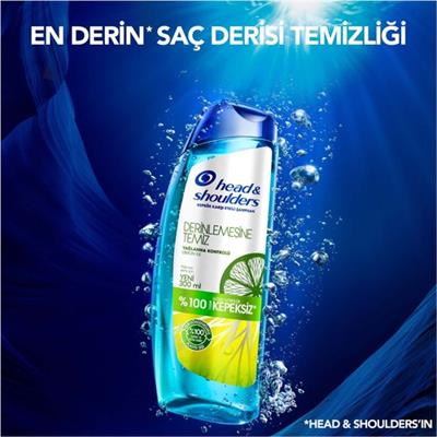 Head&Shoulders Şampuan Derinlemesine Temiz Yağlanma Kontrolü Kepeğe Karşıtı Etkili 300 ml