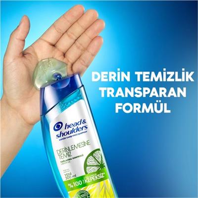 Head&Shoulders Şampuan Derinlemesine Temiz Yağlanma Kontrolü Kepeğe Karşıtı Etkili 300 ml