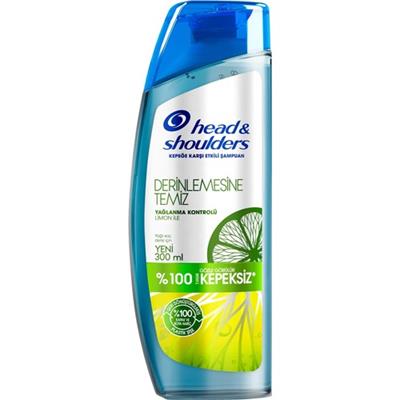 Head&Shoulders Şampuan Derinlemesine Temiz Yağlanma Kontrolü Kepeğe Karşıtı Etkili 300 ml