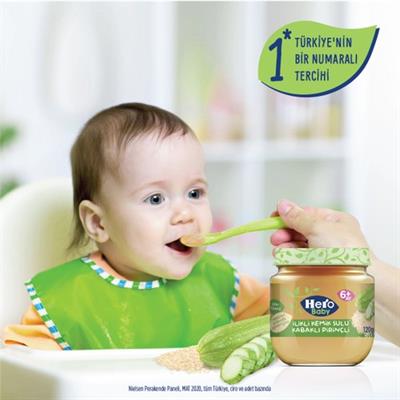 Hero Baby İlikli Kemik Sulu Kabaklı Pirinçli Kavanoz Mama 120g