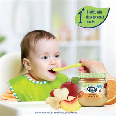 Hero Baby Karışık Meyve Püreli Kavanoz Mama 125g