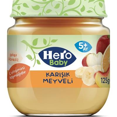 Hero Baby Karışık Meyve Püreli Kavanoz Mama 125g