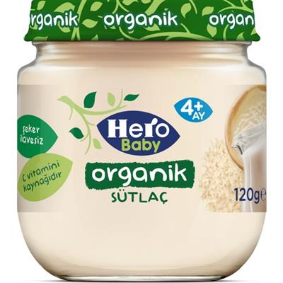 Hero Baby Organik Sütlaç Kavanoz Mama 120g