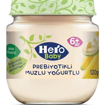 Hero Baby Prebiyotikli Muzlu Yoğurtlu Kavanoz Mama 120g