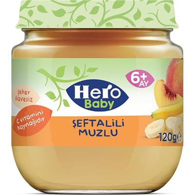 Hero Baby Şeftalili Muzlu Kavanoz Mama 120 gr
