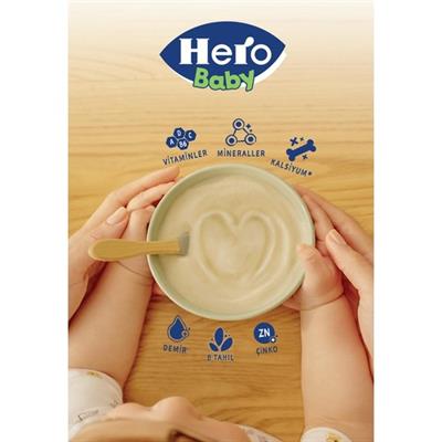 Hero Baby Sütlü 8 Tahıllı Meyveli Kaşık Mama 400g
