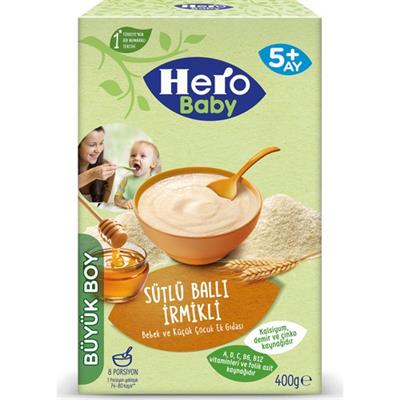 Hero Baby Sütlü İrmikli Ballı Kaşık Mama 400g