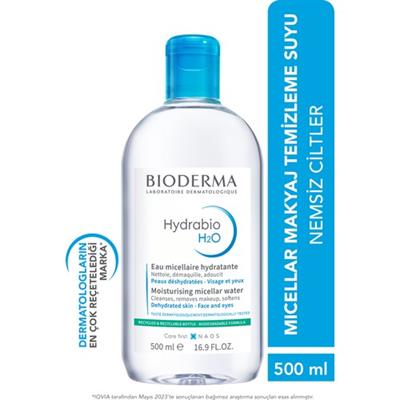 Hydrabio H2O Nemlendirici Micellar Makyaj Temizleme Suyu Kuru Ciltler Yüz, Göz Çevresi 500 ml
