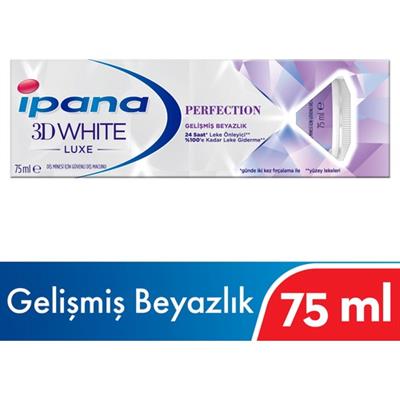 İpana 3 Boyutlu Beyazlık Luxe Diş Macunu Perfection Gelişmiş Beyazlık 75 ml