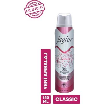 Jagler Classic Kadın Deodorant 150 ml 24 Saat Etkili Ferahlatıcı Sprey