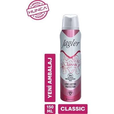Jagler Kadın Sprey Deodorant 150 ml – Pudrasız, Oryantal Karanfil Notalı, Kalıcı ve Ferahlatıcı Koku