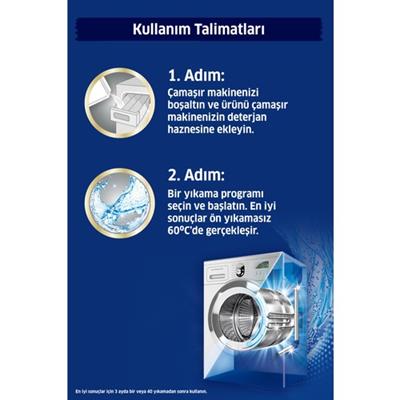 K2R Çamaşır Makinesi Temizleyicisi 2li Derinlemesine Temizlik ve Hijyen Sağlar