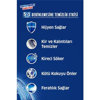 K2R Çamaşır Makinesi Temizleyicisi 2li Derinlemesine Temizlik ve Hijyen Sağlar