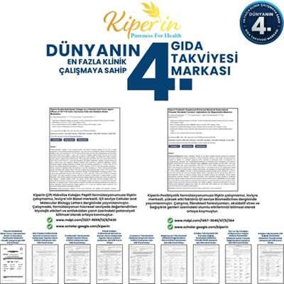 Kiperin %100 Saf ve Doğal Mor & Çoklu Kolajen Peptitleri içeren Lipozomal Teknoloji Diyet Takviyesi (576 gr)