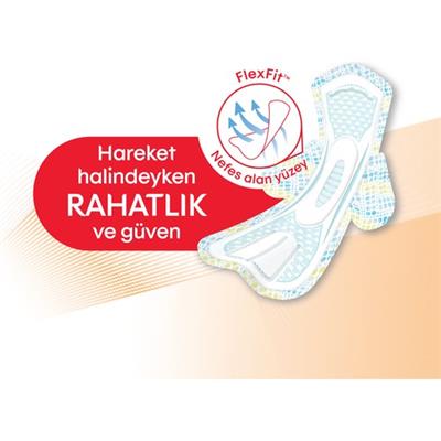 Kotex Active Uzun Hijyenik Ped 7 Adet Nefes Alan Yüzey ile Gün Boyu Konfor Sunar
