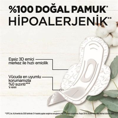Kotex Natural Süper Ekonomik Quadro 18 Li Uzun