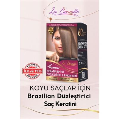 La Benedic Avantajlı Keratin Botox Onarıcı ve Düzleştirici Full Set (Koyu Renkli Saçlar Için)