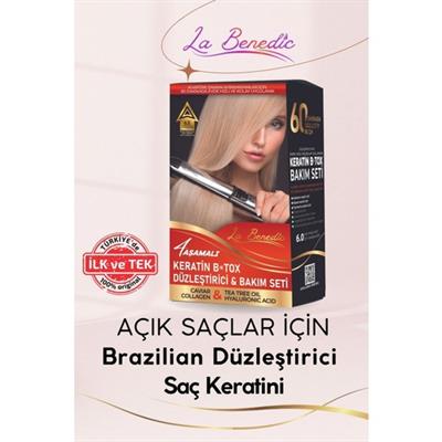 La Benedic Ekonomik 3lü Keratin Botox Onarıcı ve Düzleştirici Full Set (Açık Renkli Saçlar Için)