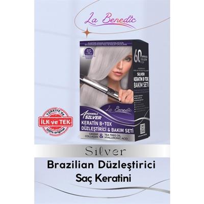 La Benedic Ekonomik 3lü Sılver Keratin Botox Onarıcı ve Düzleştirici Full Set (Sılver ve Açık Sarı Platın Renkli Saçlar Için)