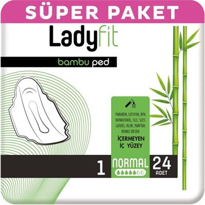 Ladyfit Bambu Ped Süper Normal 24 Ped