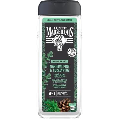 Le Petit Marseillais Deniz Çamı ve Okaliptüs Duş Jeli 400 ml 92% Doğal İçeriklerle Zenginleştirilmiş