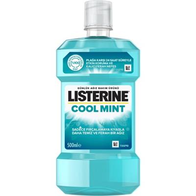 Listerine Cool Mint Ağız Gargarası Plak Oluşumunu Azaltan 500 ml Taze Nane Aromalı