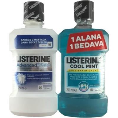 Listerine Nane Aromalı Ağız Gargarası 2×250 ml – Dişleri Güçlendiren, Plak ve Tartar Oluşumunu Önleyen Antibakteriyel Formül