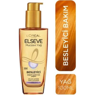 LOréal Paris Elseve Güçlendirici Saç Bakım Yağı 100 ml Cam Şişe Çiçek Özlü Parlak ve Yumuşak Saçlar