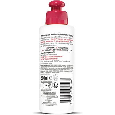 LOréal Paris Elseve Komple Onarıcı 5 S.O.S Koruyucu - Kurtarıcı Bakım Kremi 200 ml