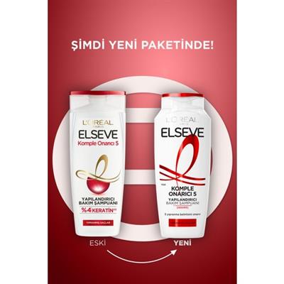 LOréal Paris Elseve Komple Onarıcı 5 Yapılandırıcı Bakım Şampuanı 300 ml