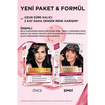 LOréal Paris Excellence Creme 1.01 Derin Gece Mavisi Saç Boyası