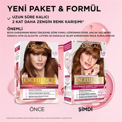 LOréal Paris Excellence Creme Saç Boyası - 6.35 Çikolata Kahve