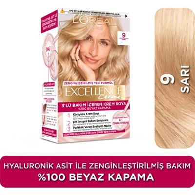 LOréal Paris Excellence Creme Saç Boyası - 9 Sarı