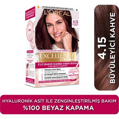 LOréal Paris Excellence Creme Saç Boyası - 4.15 Büyüleyici Kahve