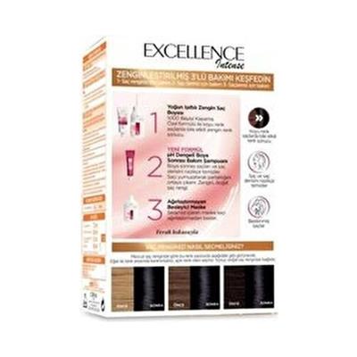LOréal Paris Excellence Intense 1.1 Gece Mavisi Saç Boyası Krem Formül %100 Beyaz Kapama 99 ml