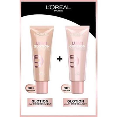 LOréal Paris Glotion All-In-One Doğal Işıltı 902 Light Glow & 901 Fair Glow