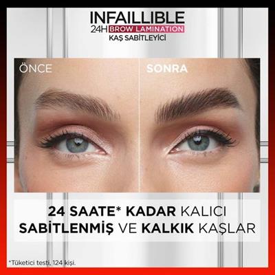 Loréal Paris Infaillible 24H Brow Lamination Şeffaf Kaş Sabitleyici