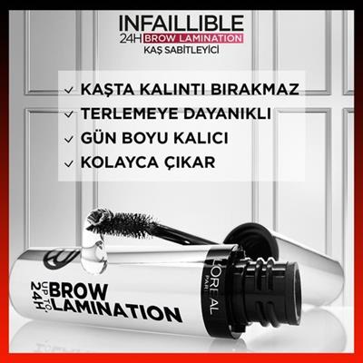 Loréal Paris Infaillible 24H Brow Lamination Şeffaf Kaş Sabitleyici