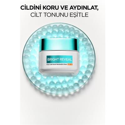 LOréal Paris Loreal Paris Bright Reveal Koyu Leke Karşıtı, Cilt Tonu Eşitleyici Spf50 Nemlendirici Krem Niasinamid 50ml