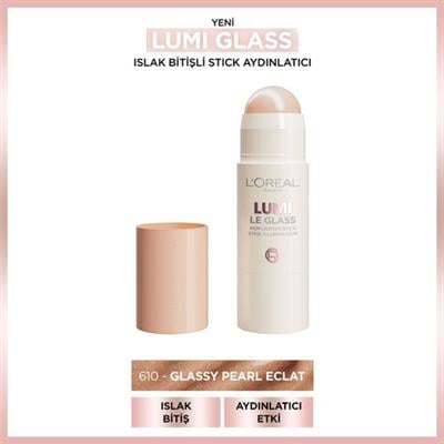 LOréal Paris Lumi Glass Islak Bitişli Stick Aydınlatıcı - 610 Glassy Pearl Eclat