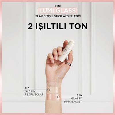LOréal Paris Lumi Glass Islak Bitişli Stick Aydınlatıcı - 610 Glassy Pearl Eclat