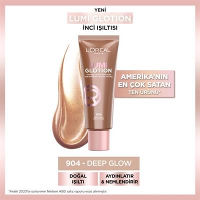 LOréal Paris Lumi Glotion Aydınlatıcı 30 ml 904 Deep Glow Cilt Gözeneklerini Sıkılaştırır