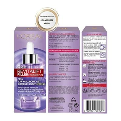 LOréal Paris Revitalift Filler %1.5 Saf Hyaluronik Asit Kırışıklık Karşıtı Serum - 30 ml