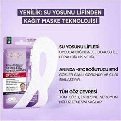 LOréal Paris Revitalift Filler Göz Serum-Maskesi 1 Adet Göz Altı Torbalarını Azaltıcı Etki
